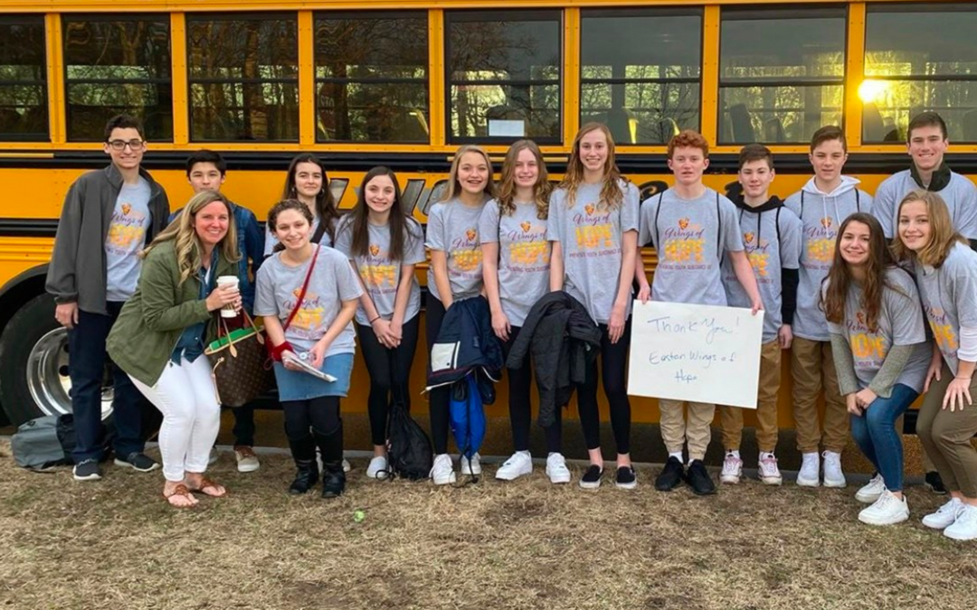 Easton students attended the Old Colony YMCA’s 31st Annual Youth Conference and represented Easton Wings of Hope